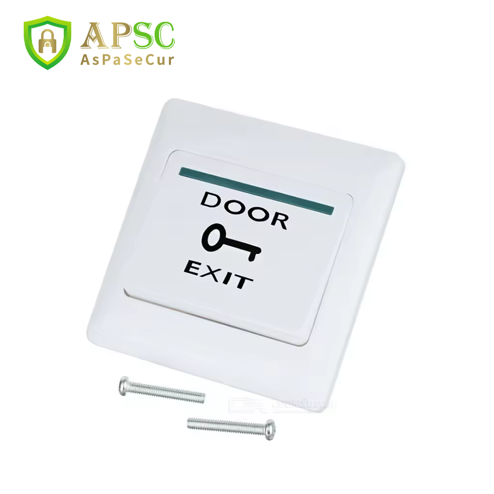 Exit Button Push To Release - APSC ドアアクセスコントロールスイッチ プッシュ終了ボタン 防水リリーススイッチ NO/NC/COM 出力付き