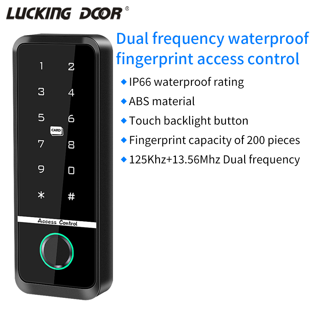 Access Control System Rfid Kit - 屋外アクセス制御キーパッドシステムキットセット防水RFID 125KHzまたは13.56MHz NFC電気磁気ロックストライクロックと連携