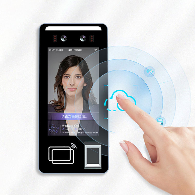 Face Recognition Access Control Terminal - 5インチ顔認識勤怠管理機アクセス制御システム一体型機器顔認識NFC指紋認証端末
