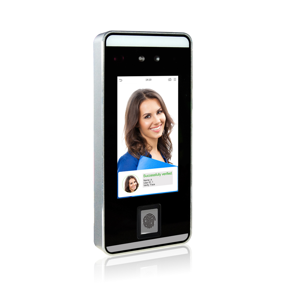 Face Recognition Access Control Terminal - 5インチタッチスクリーン高速顔認識端末ワイヤレスWiFi勤怠管理時計アクセス制御デバイス