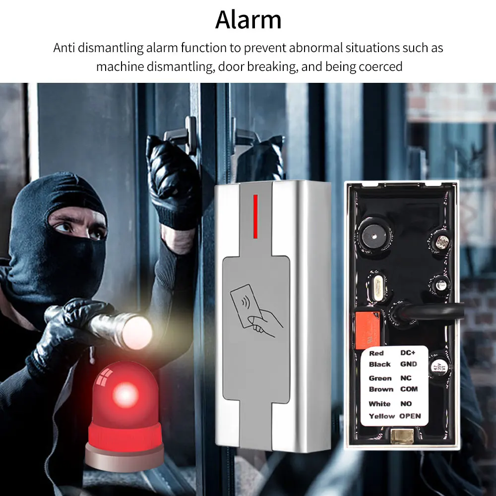 Access Control System Rfid Kit - IP67亜鉛合金RFIDアクセス制御キット - 屋外用金属キーパッド、WG26リーダーI/O、防水ロックシステム