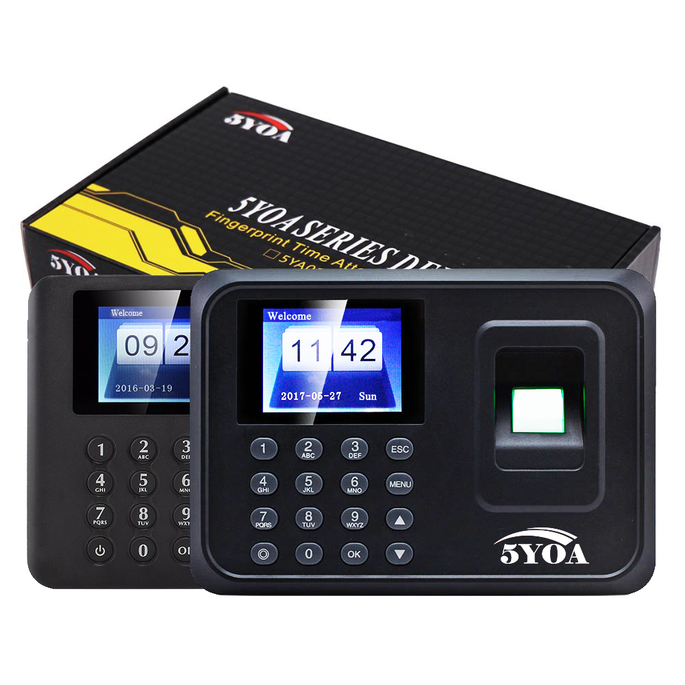 Biometric Time Attendance Machine - 生体認証指紋回復システム時計レコーダー従業員認識記録デバイス電子機器