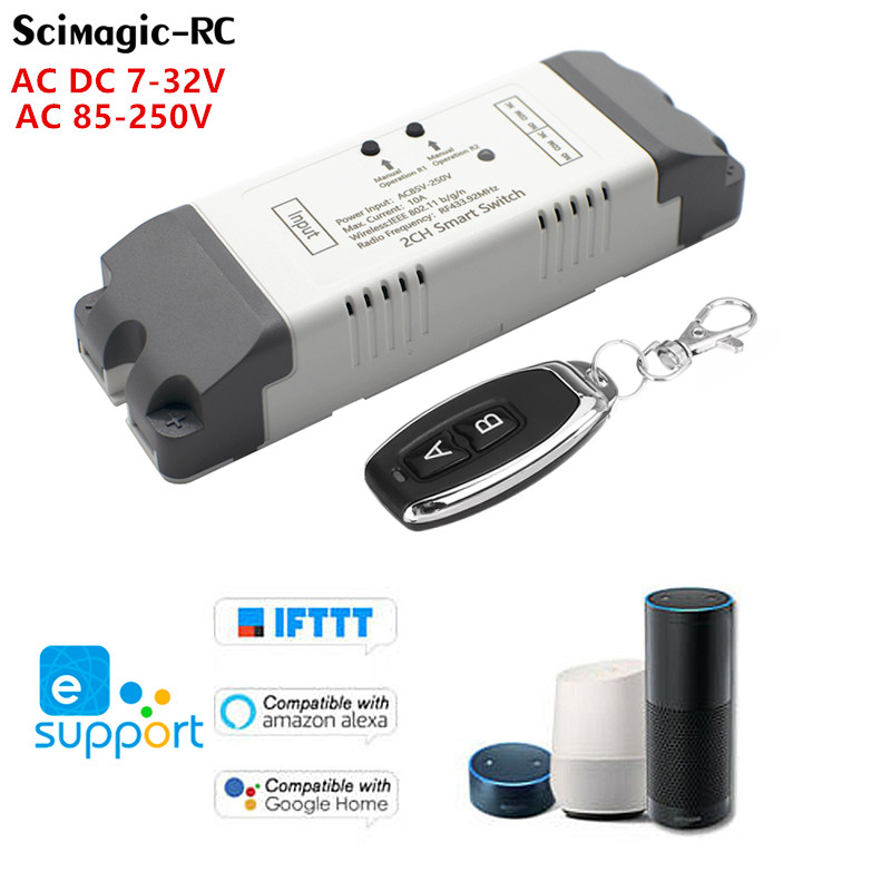 Turnstile Gate Access Control - EWelink WiFi スイッチスマートガレージドアオープナーコントローラ 2CH 12V 24V