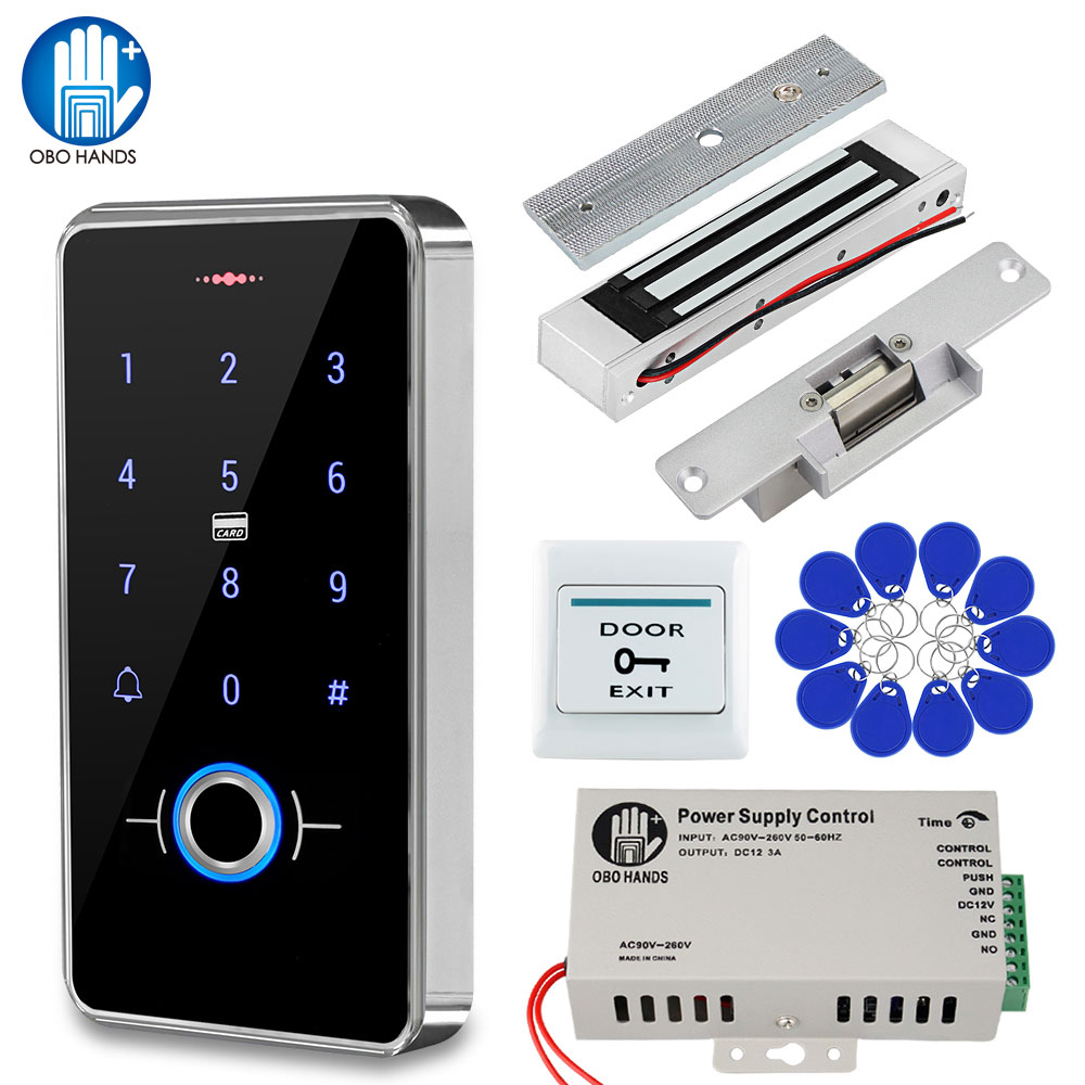 Access Control System Rfid Kit - 防水ドアアクセス制御システム,盗難防止,電源180kg,電気磁気ロック,家庭用