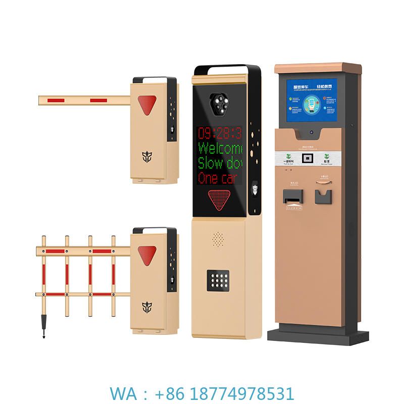 Gate Barrier Parking System - チケット発券機とゲート付きのセルフサービス自動販売機による駐車場料金自動支払いシステム