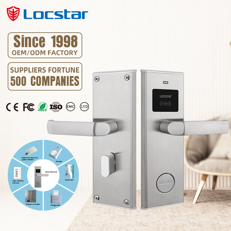 Hotel Lock Card System - スターホテル向けの新しいファッションで人気のあるRFIDソフトウェアシステム（管理ソフトウェア付きスマートカードホテルドアロック）