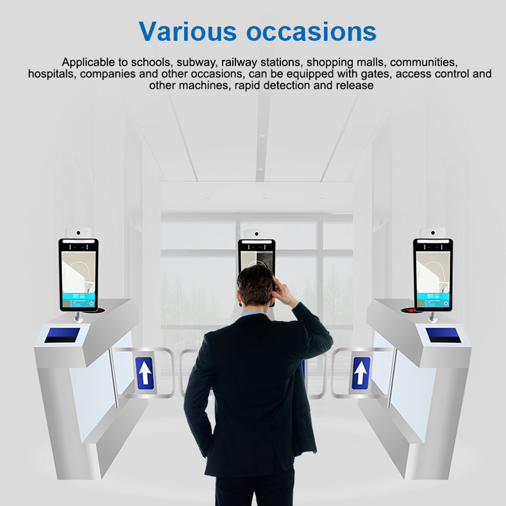 8インチ顔認識アクセス制御温度測定マスク検出WiFi And - Face Recognition Access Control Terminal のレビューと価格