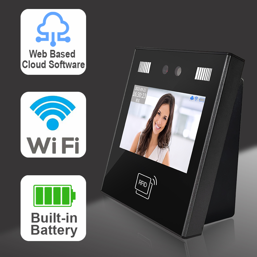 4.3インチタッチスクリーン生体認証タイムレコーダー勤怠管理 - Biometric Time Attendance Machine のレビューと価格
