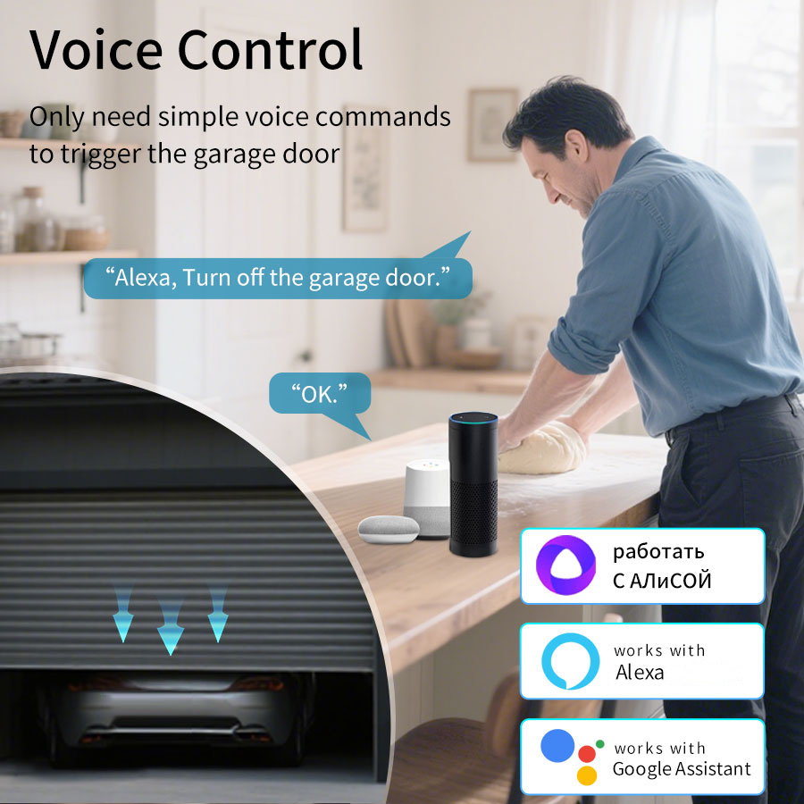 Tuya ZigBee Wi-Fi対応ガレージドアオープナー - Turnstile Gate Access Control のレビューと価格