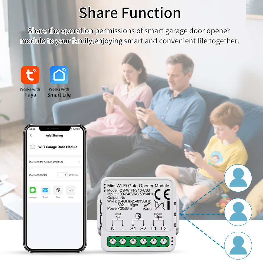 Tuya ZigBee Wi-Fi対応ガレージドアオープナー - Turnstile Gate Access Control のレビューと価格