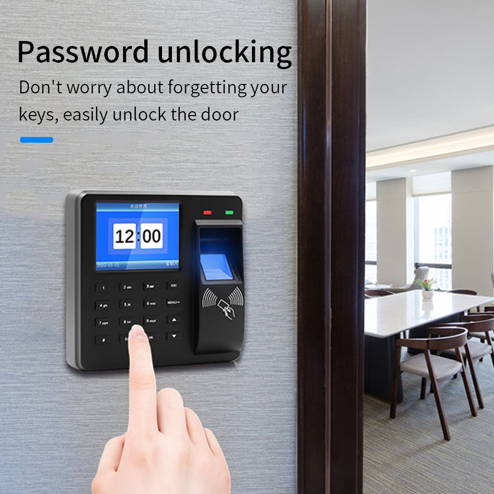 生体認証勤怠システム USB 指紋リーダー タイムレコーダー - Biometric Time Attendance Machine のレビューと価格