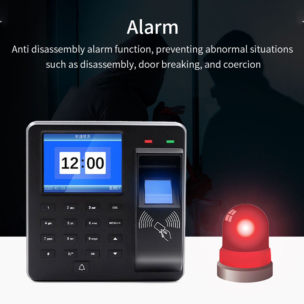 生体認証勤怠システム USB 指紋リーダー タイムレコーダー - Biometric Time Attendance Machine のレビューと価格