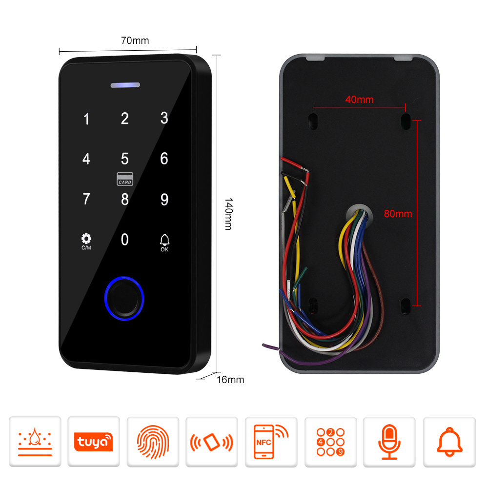 ドアアクセスコントロールシステム,磁気ロック,防水,Blue - Door Access Control Keypad Rfid のレビューと価格
