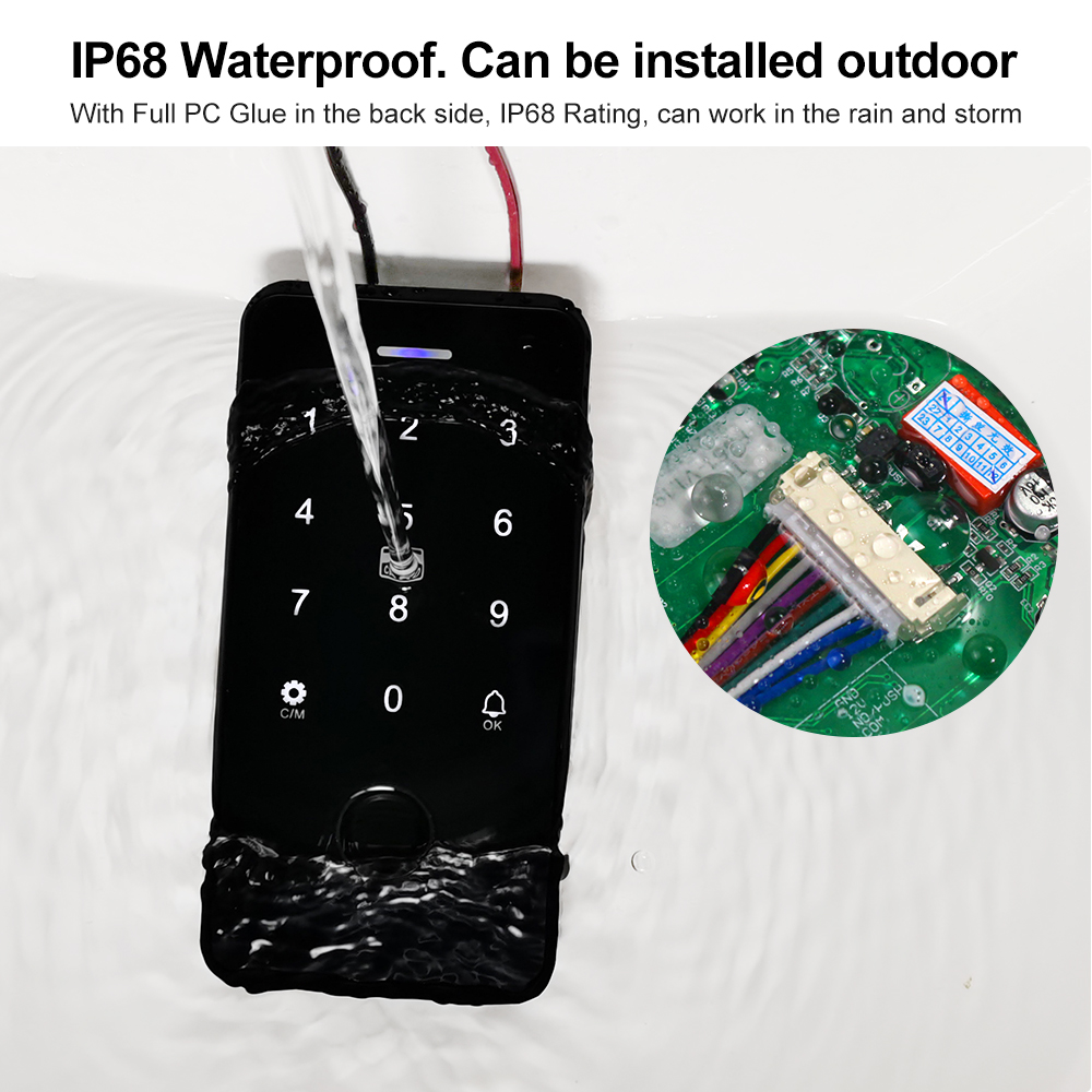 ドアアクセスコントロールシステム,磁気ロック,防水,Blue - Door Access Control Keypad Rfid のレビューと価格