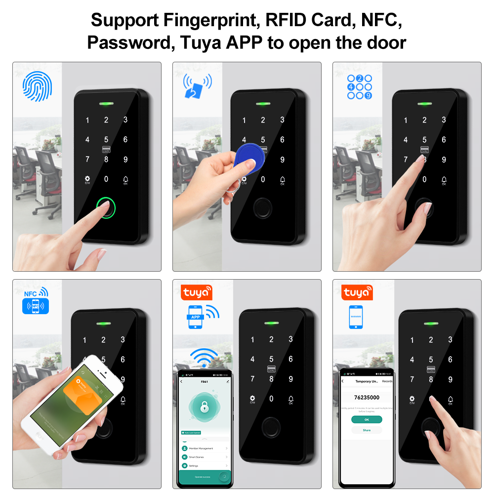 ドアアクセスコントロールシステム,磁気ロック,防水,Blue - Door Access Control Keypad Rfid のレビューと価格