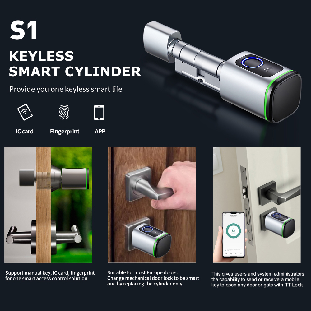 TTLOCKアプリ対応 電子デジタルスマートシリンダー 指紋 - Door Access Control Keypad Rfid のレビューと価格