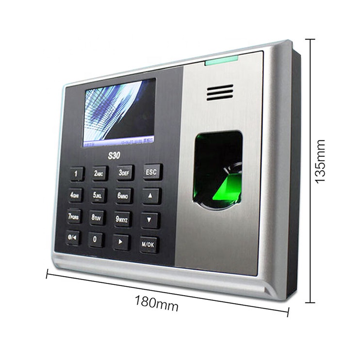 ZK S30 フリーソフトウェアスタッフ従業員タイムレコーダ - Biometric Time Attendance Machine のレビューと価格