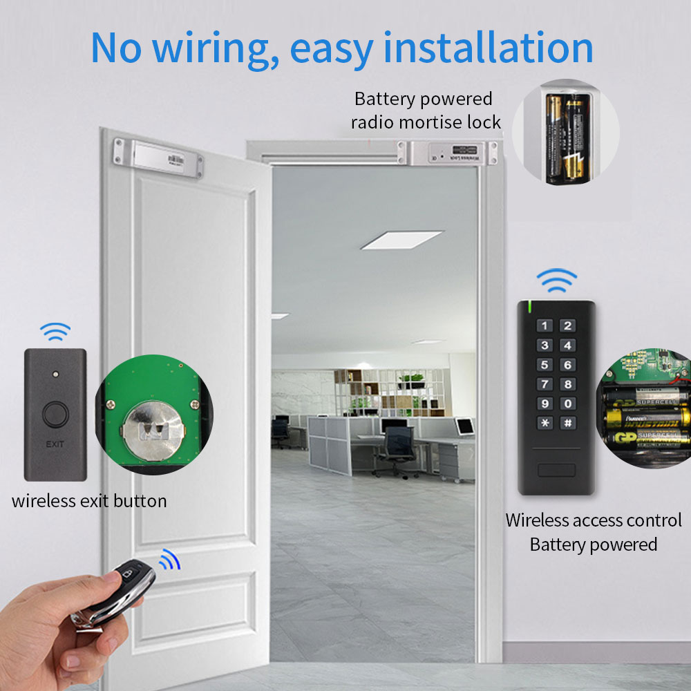 防水ワイヤレスアクセス制御キット電子ゲートガレージドアオープ - Access Control System Rfid Kit のレビューと価格
