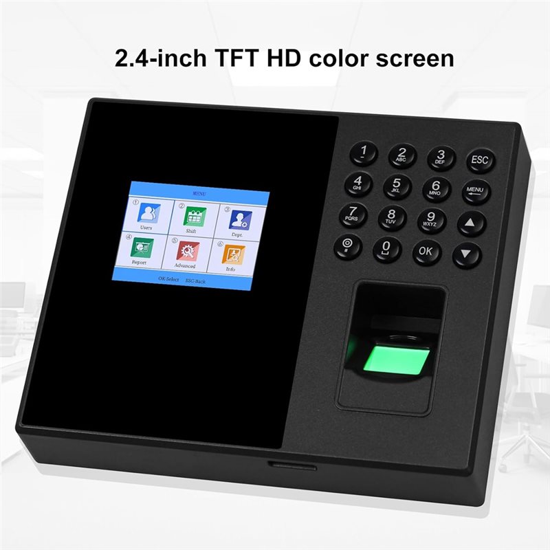 B03B：従業員用生体認証式タイムレコーダー。指紋、カード、 - Biometric Time Attendance Machine のレビューと価格