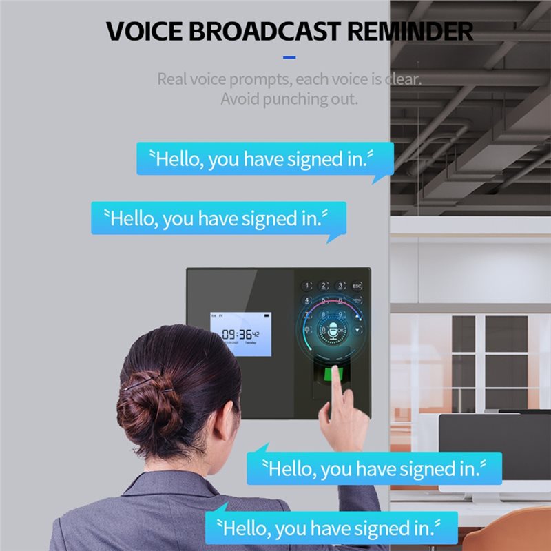 B03B：従業員用生体認証式タイムレコーダー。指紋、カード、 - Biometric Time Attendance Machine のレビューと価格