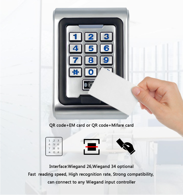 防水スタンドアロン型金属キーパッド、RFIDリーダー付き、屋 - Door Access Control Keypad Rfid のレビューと価格