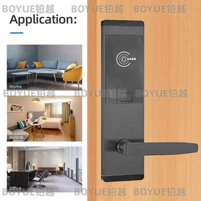 TTロックオンラインシステムステンレススチールホテルドアロッ - Hotel Lock Card System のレビューと価格