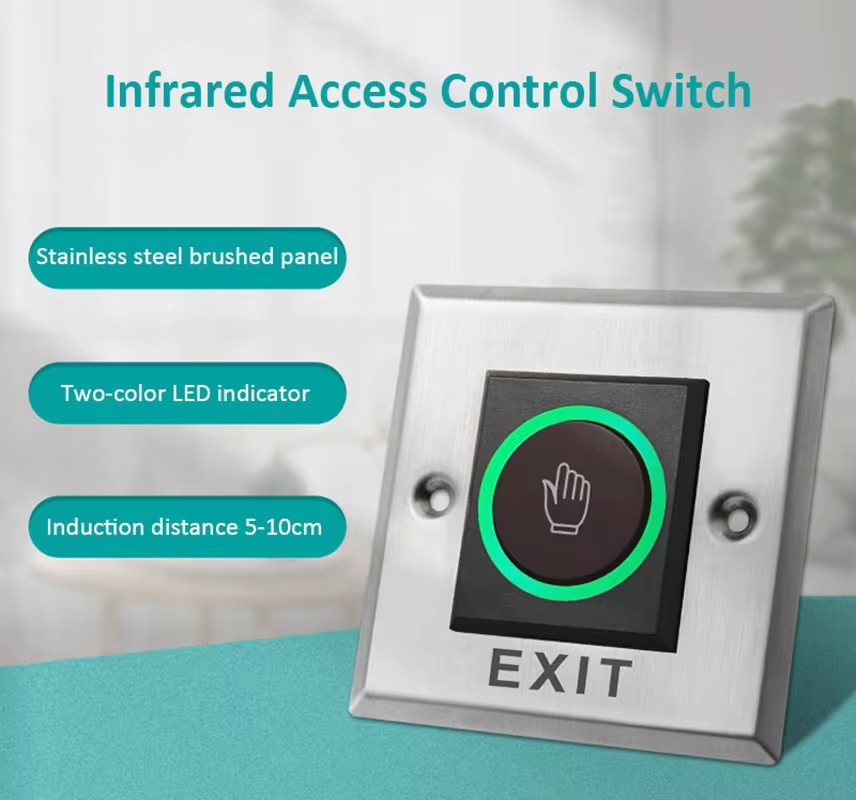 アクセスボタン ドア出口プッシュ赤外線センサースイッチノータ - Exit Button Push To Release のレビューと価格