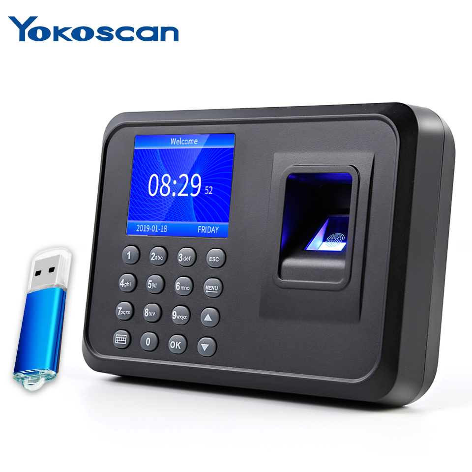 多言語指紋レコーダーマシン、USB、ディスク、生体認識、レコ - Biometric Time Attendance Machine のレビューと価格