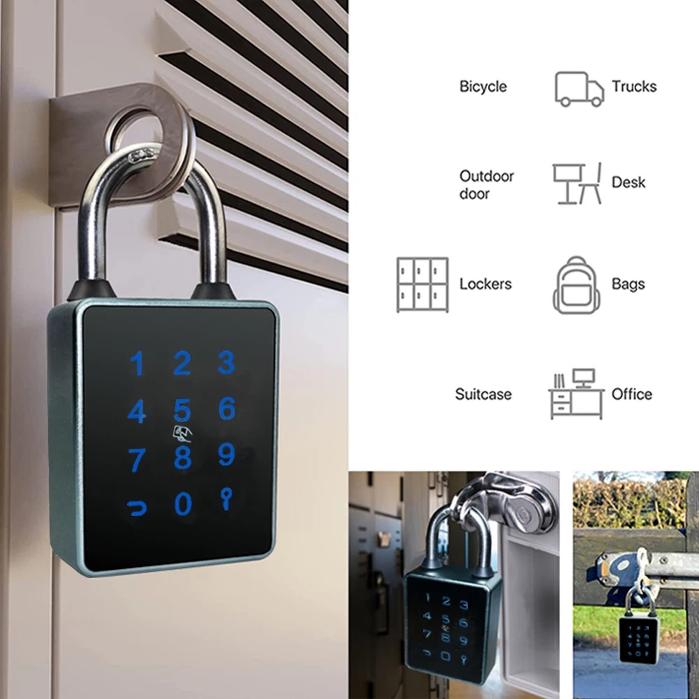 Tuya-盗難防止ラゲッジバッグ,防水電子ドアロック,アプリ - Door Access Control Keypad Rfid のレビューと価格