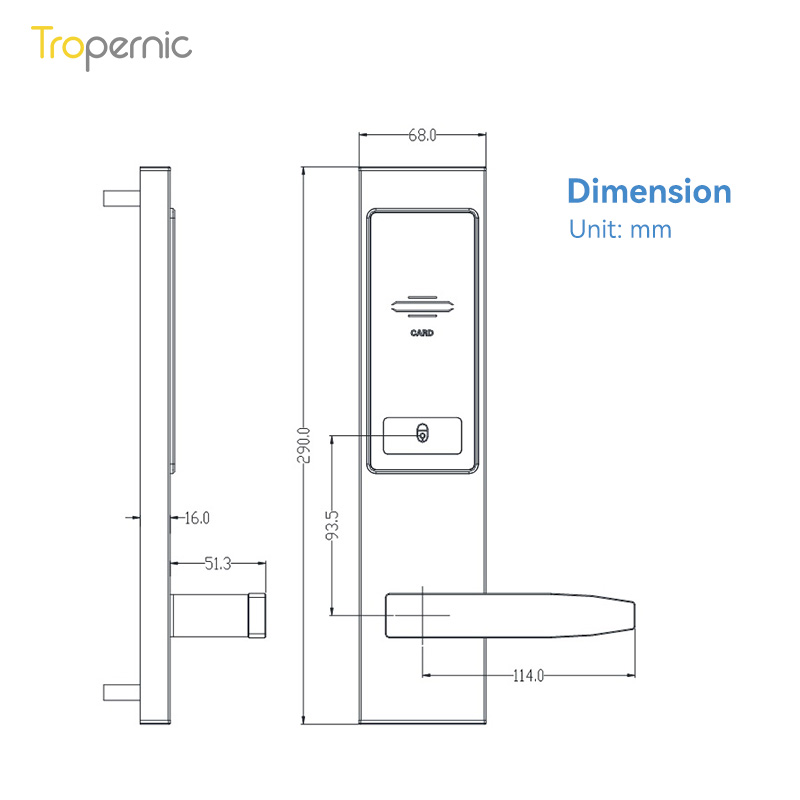 トロイのロック,RFID,キー,ホテルのドアロック,ソフトウ - Hotel Lock Card System のレビューと価格