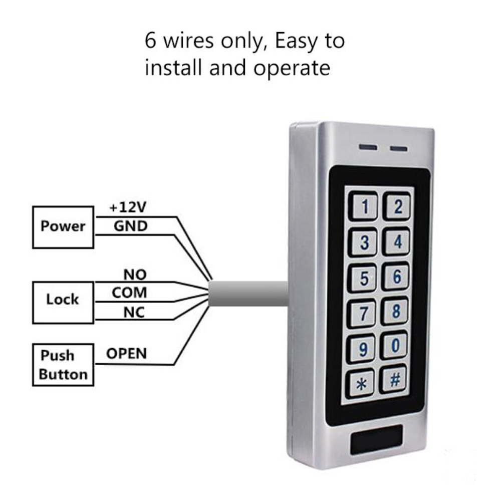 電子ドアロック,パスワード付きキーパッド,アクセス制御システ - Access Control System Rfid Kit のレビューと価格