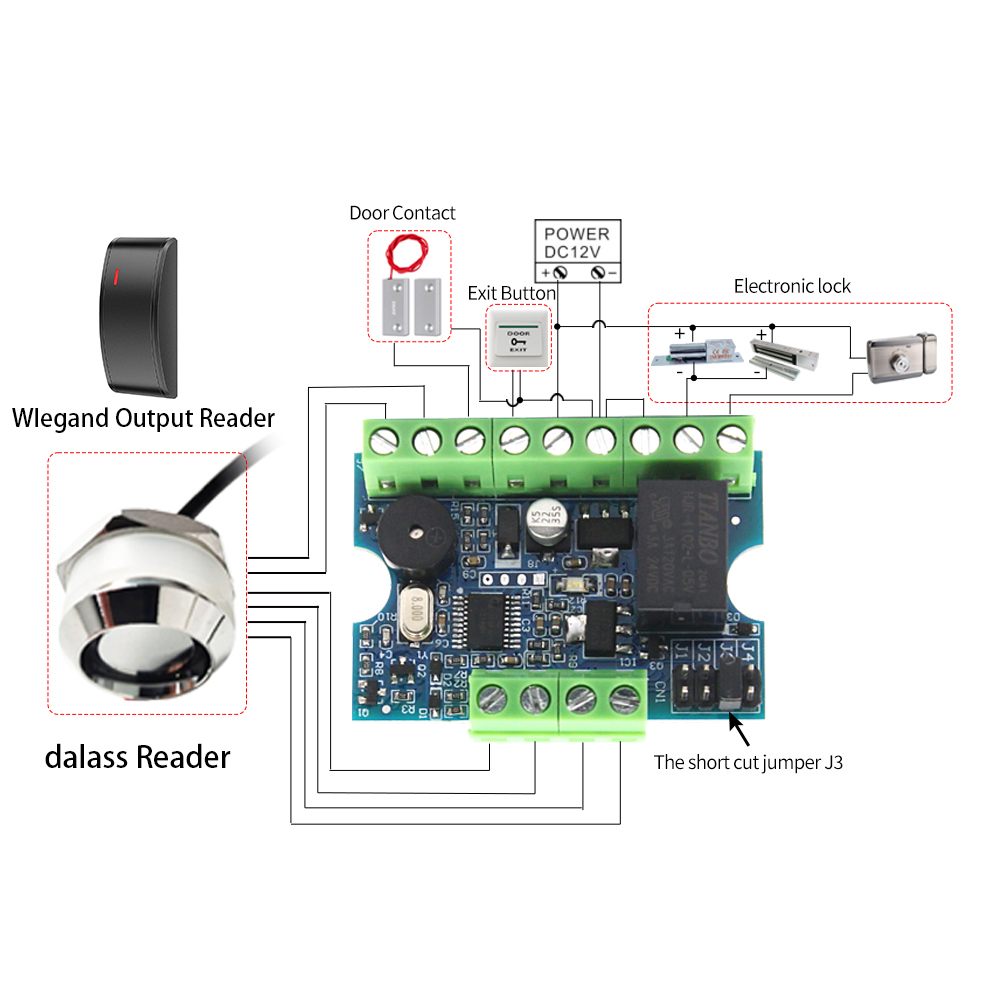 ダラスミニリレーモジュールアクセスコントローラーボードキット - Access Control System Rfid Kit のレビューと価格