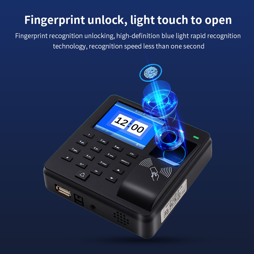 生体認証指紋アクセス制御インターホン勤怠管理機デジタル電気R - Biometric Time Attendance Machine のレビューと価格