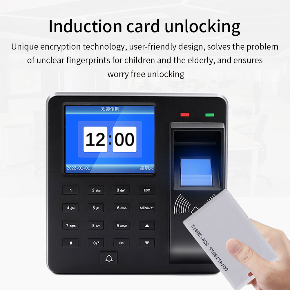 生体認証指紋アクセス制御インターホン勤怠管理機デジタル電気R - Biometric Time Attendance Machine のレビューと価格