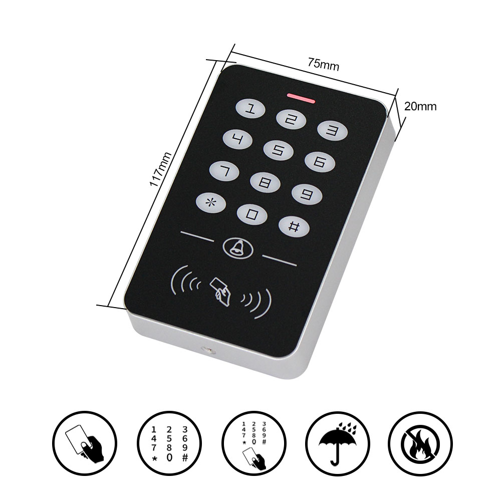 Obo手ドアアクセス制御システムキットrfidキーパッド + - Door Access Control Keypad Rfid のレビューと価格