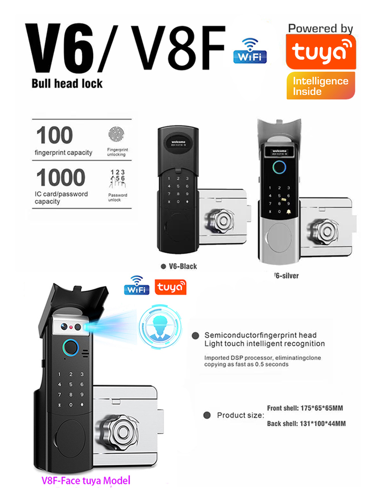 スマートWiFiドアロック 防水Tuya顔認証 指紋 RFI - Door Access Control Keypad Rfid のレビューと価格