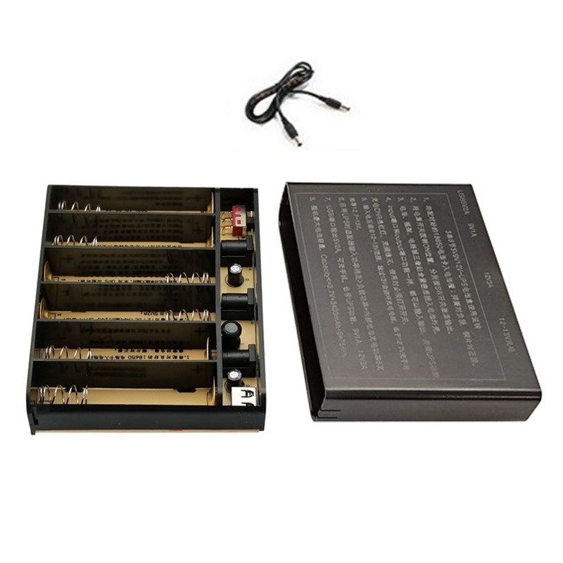 USB 5V出力 DC 9V 12V対応 6x 18650  - Access Control Power Supply 12V 5A のレビューと価格
