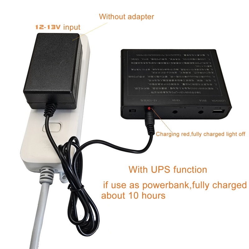 USB 5V出力 DC 9V 12V対応 6x 18650  - Access Control Power Supply 12V 5A のレビューと価格