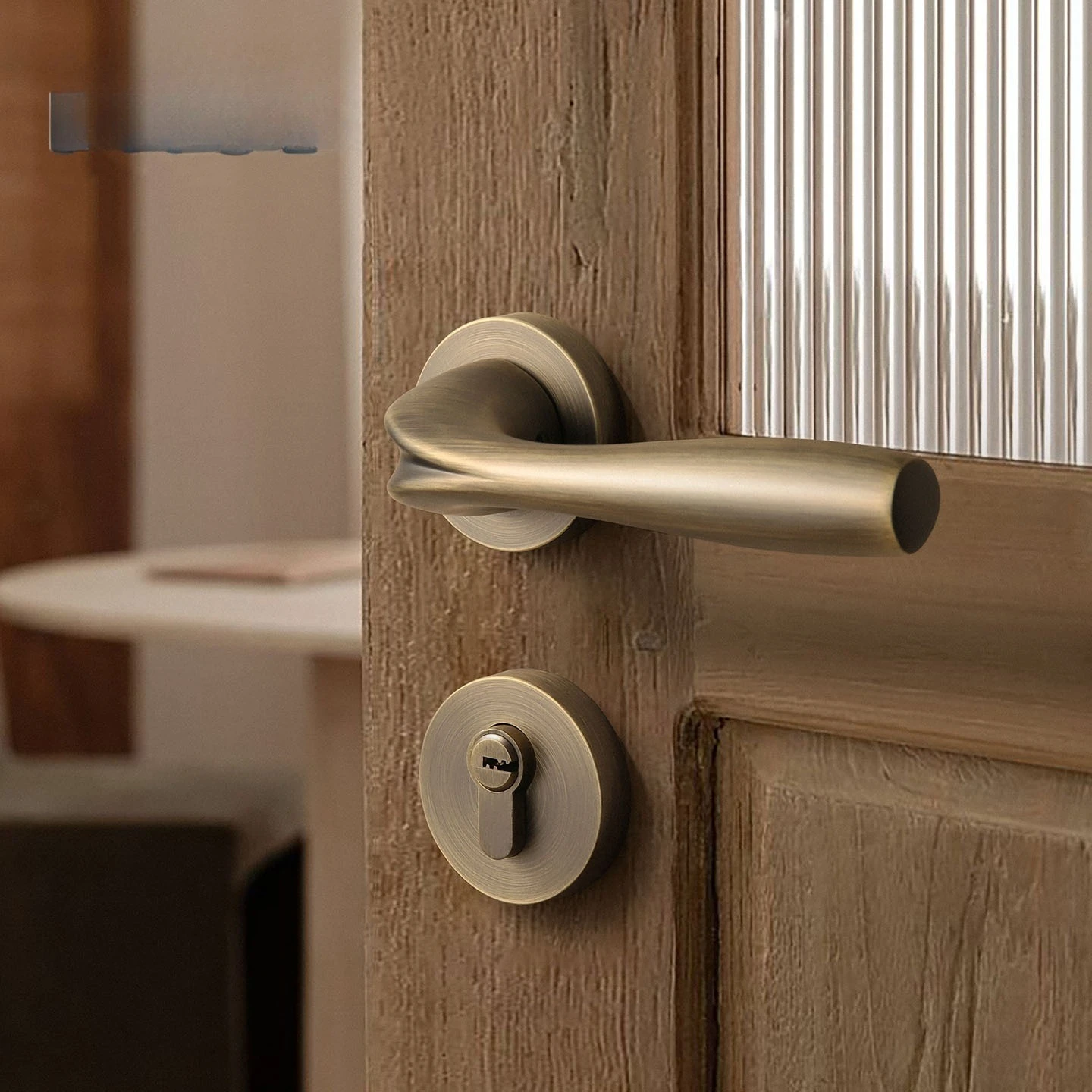 耐久性のあるドアロック 室内寝室用 家庭用ユニバーサルハンド - Fingerprint Access Control Door のレビューと価格