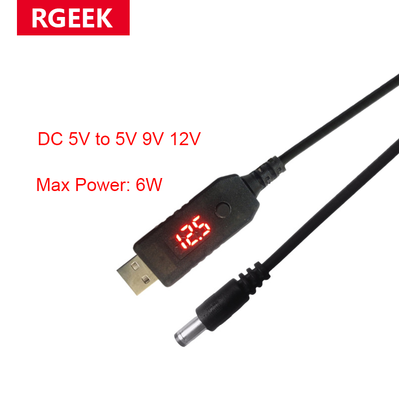 RGEEK-USBブーストコンバーターケーブル、調整ボタン、 - Access Control Power Supply 12V 5A のレビューと価格