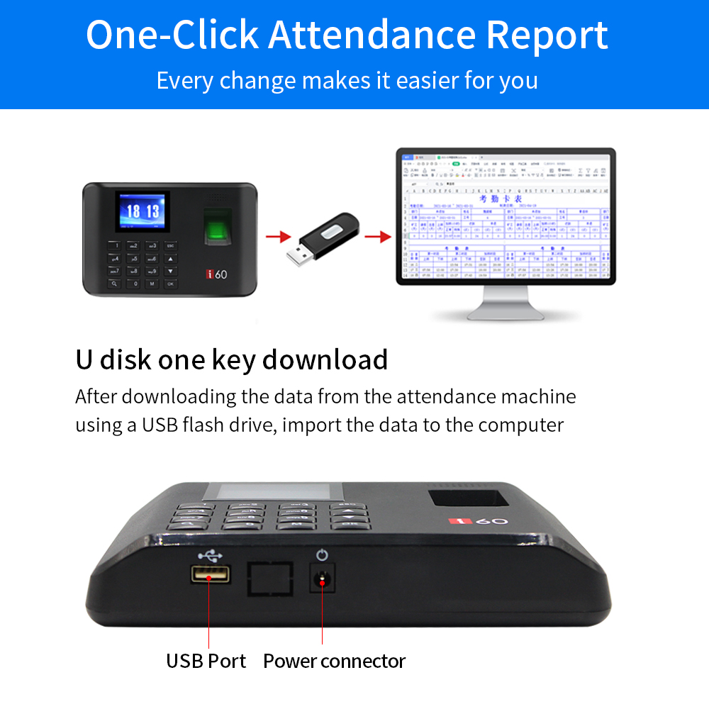 電気生体認証検査キット,USB,指紋,タイムクロック,従業員 - Biometric Time Attendance Machine のレビューと価格