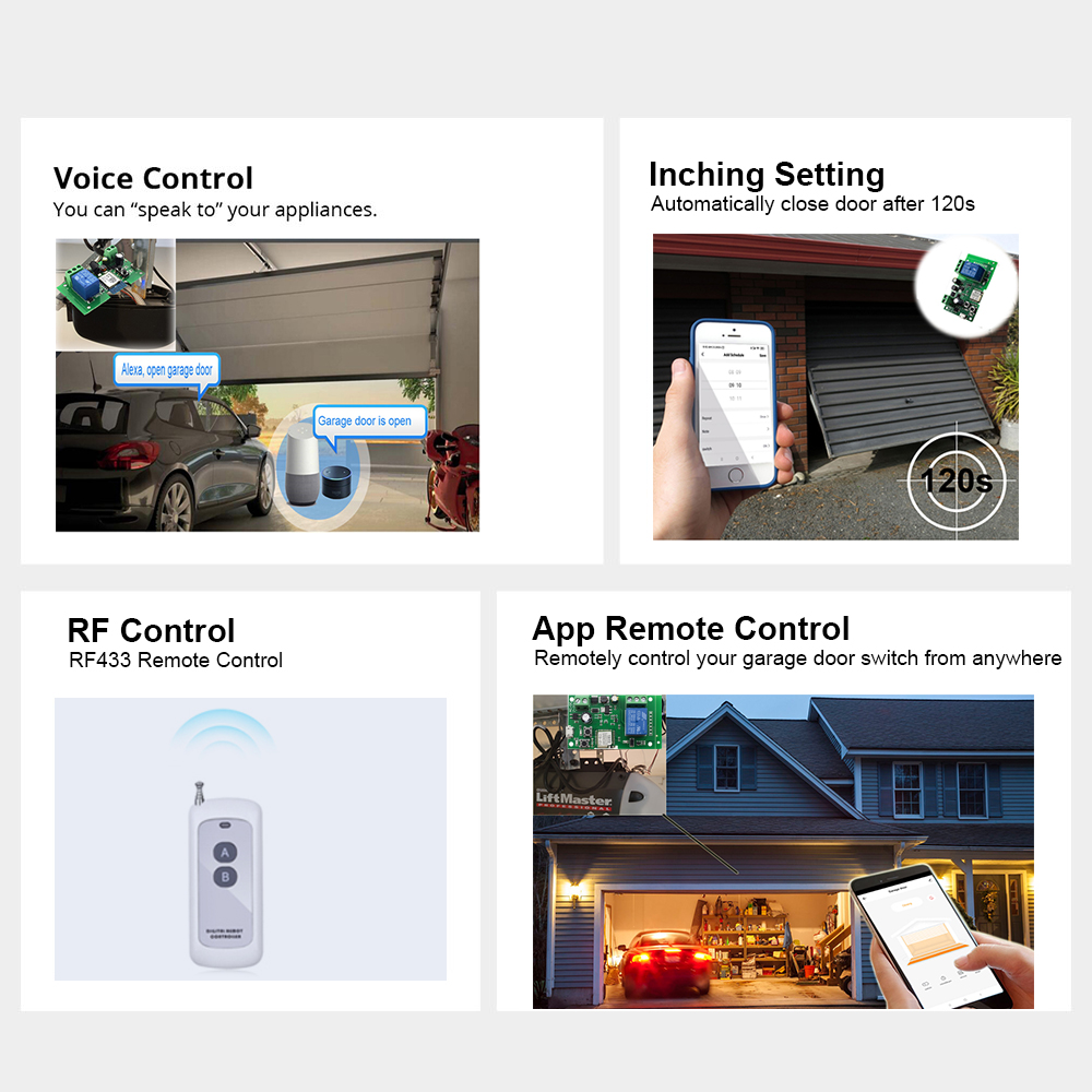 Zigbee WiFi スマートガレージドアオープナースイッ - Turnstile Gate Access Control のレビューと価格