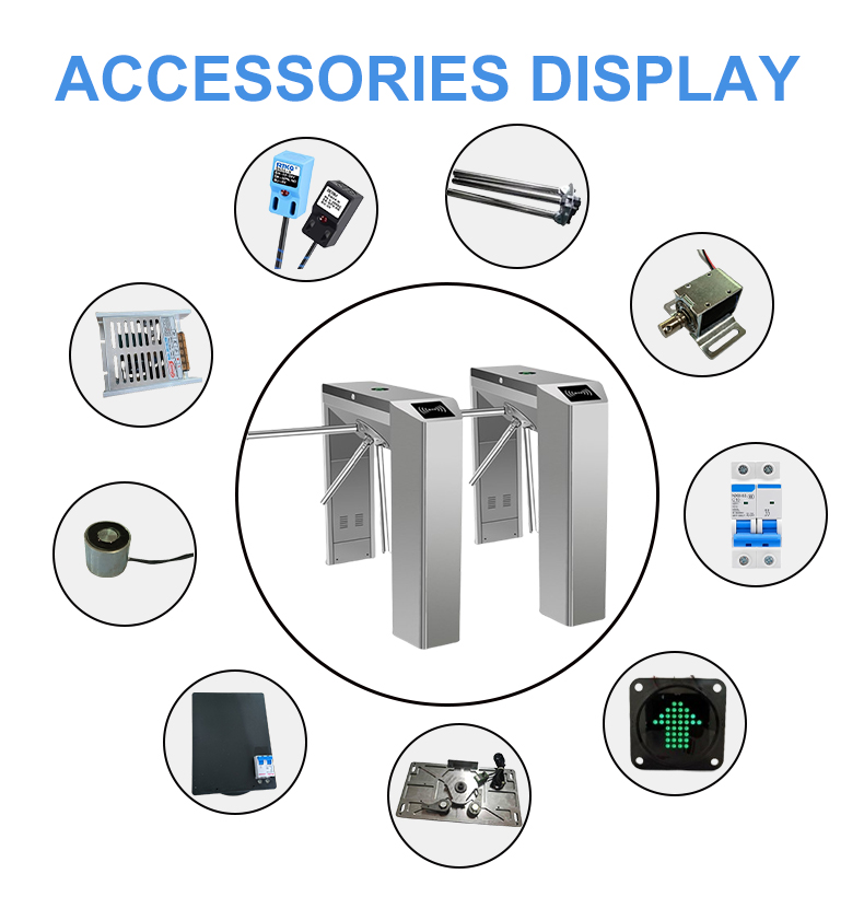 高流量ウエストハイ回転ゲート半自動ジムRFIDスワイプカード - Turnstile Gate Access Control のレビューと価格