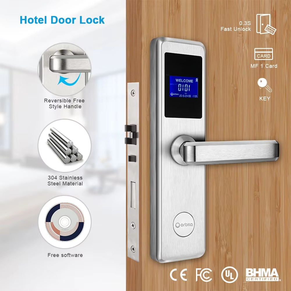 新型ホットホテルロックRFID、電子キーレスデジタルホテルス - Hotel Lock Card System のレビューと価格