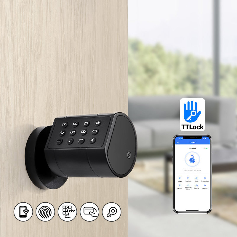 スマートユーロ円筒ドアロック ttlock アプリキーレスセ - Fingerprint Access Control Door のレビューと価格