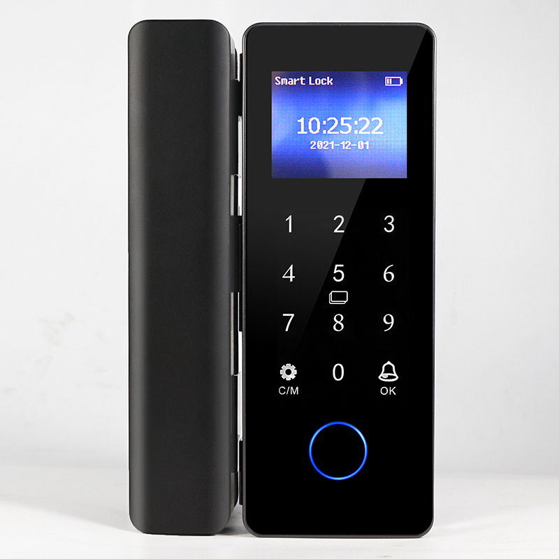 電子スマートガラスドアロック 指紋スマートロック パスワード - Fingerprint Access Control Door のレビューと価格