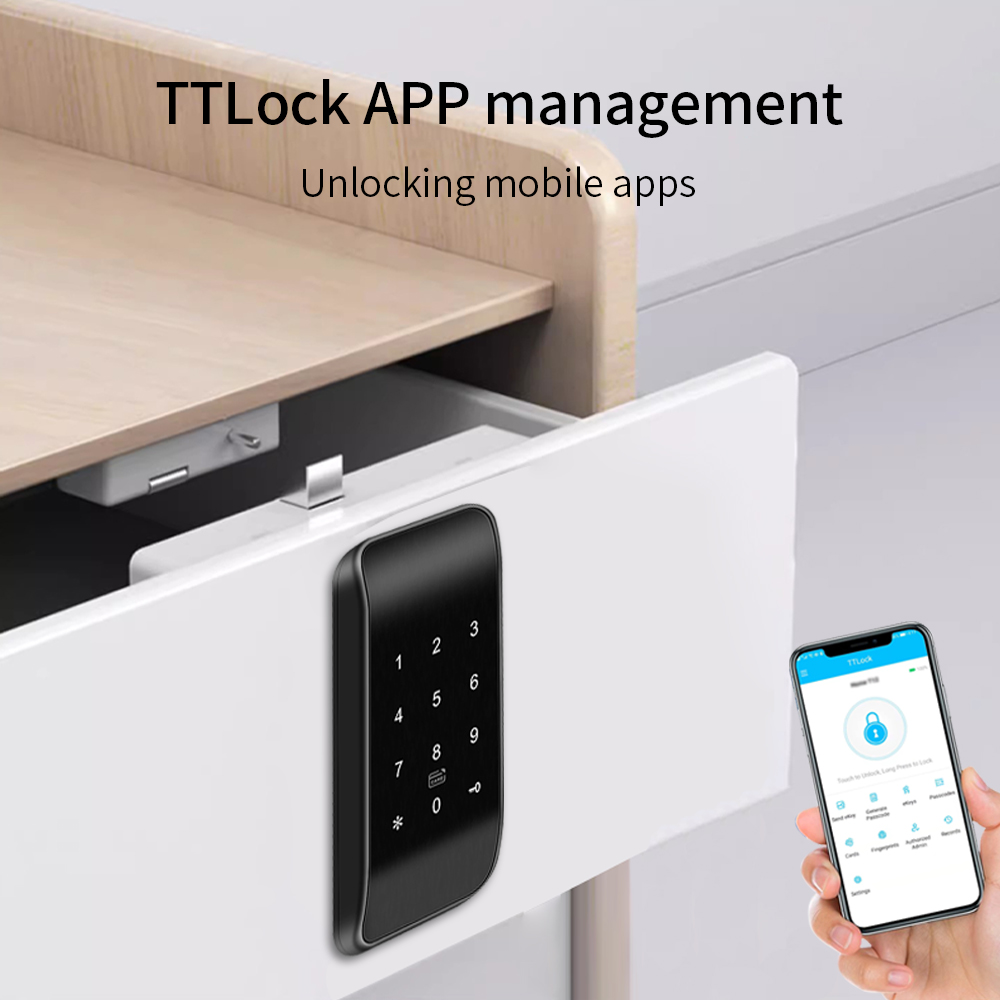 指紋付き引き出しロック,rfid家具ロック,bleキャビネッ - Fingerprint Access Control Door のレビューと価格