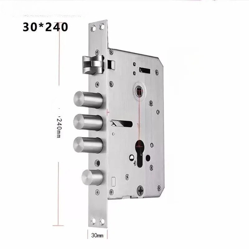 6068 304 ステンレス鋼セキュリティドアロック本体フッ - Fingerprint Access Control Door のレビューと価格