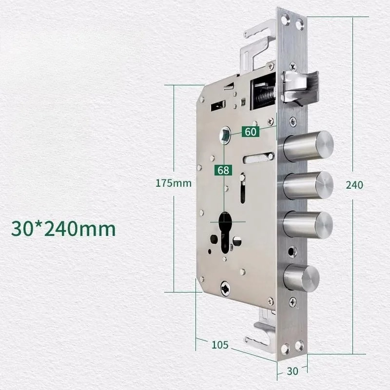 6068 304 ステンレス鋼セキュリティドアロック本体フッ - Fingerprint Access Control Door のレビューと価格