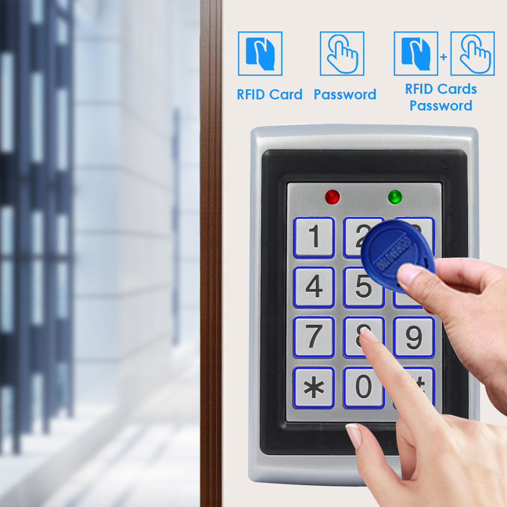 金属製アクセス制御キーパッド,125ユーザー,RFIDカード - Door Access Control Keypad Rfid のレビューと価格